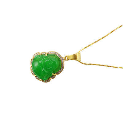 Boeddhisme Tema Gravure Snijwerk Type Gelukkige Lachende Boeddha Hanger Ketting Ketting Halskettingen Amulet Sieraden Voor Mannen Vrouwen Jongens