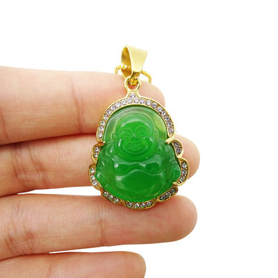 Boeddhisme Tema Gravure Snijwerk Type Gelukkige Lachende Boeddha Hanger Ketting Ketting Halskettingen Amulet Sieraden Voor Mannen Vrouwen Jongens