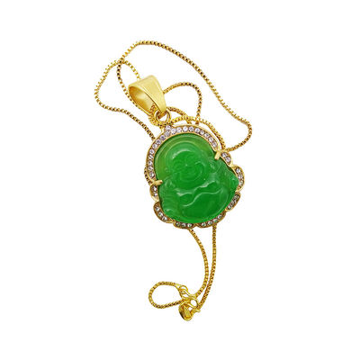 Boeddhisme Tema Gravure Snijwerk Type Gelukkige Lachende Boeddha Hanger Ketting Ketting Halskettingen Amulet Sieraden Voor Mannen Vrouwen Jongens