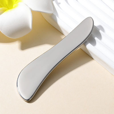 Roestvrij staal Gua Sha Plate 304 Metalen S-vormige gezicht en lichaam massage Zilver 205 * 47 * 4,5 mm