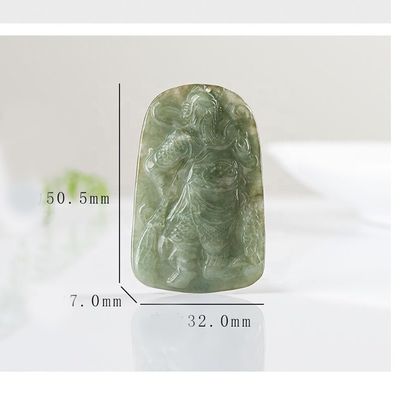 2024 Jadeïet Guan Yin Hanger van Barmhartigheid Boeddhisme Moedige Troepen Halsketting Mode Juwelen Voor Vrouwen Gravure Snijwerk Type
