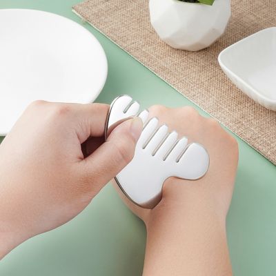 Roestvrij staal Gua Sha Stone hoofdmassageur voor lichaamsmassage gereedschappen en haar gezondheid schoonheidssalon