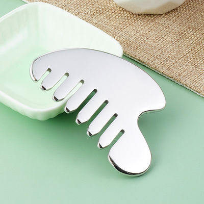 Roestvrij staal Gua Sha Stone hoofdmassageur voor lichaamsmassage gereedschappen en haar gezondheid schoonheidssalon