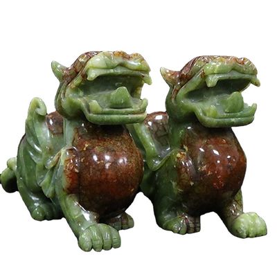 OEM ODM Jade Pixiu De Chinese Lucky Sacred Animal Mascot in Carving Type Engraving