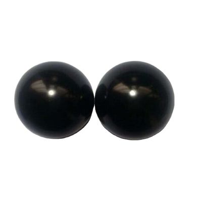Gesneden 50 mm natuurlijke zwarte Bian Stone Hand Ball Massage gladde Healing Crystal Sphere voor lichaamsmassage en genezing