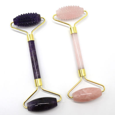 Gezichts- en lichaamsmassage Guasha Beauty Tool Trending Product 2024 Natuurlijk Amethyst Jade Gezichtsroller Gua Sha Massager