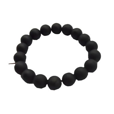 Kunstcollectieve natuurlijke 10 mm zwarte Bian steen kralen Armbanden voor mannen en vrouwen