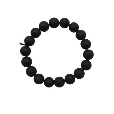 Kunstcollectieve natuurlijke 10 mm zwarte Bian steen kralen Armbanden voor mannen en vrouwen