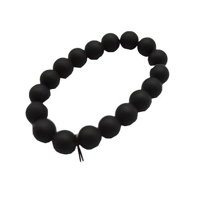Kunstcollectieve natuurlijke 10 mm zwarte Bian steen kralen Armbanden voor mannen en vrouwen