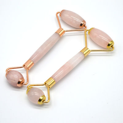 Gezondheid en schoonheid Roze kwarts Jade Guasha Massage Roller Anti Wrinkle Jade Roller Gua Sha voor een verbeterde huidverzorgingsroutine