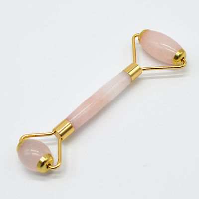 Gezondheid en schoonheid Roze kwarts Jade Guasha Massage Roller Anti Wrinkle Jade Roller Gua Sha voor een verbeterde huidverzorgingsroutine