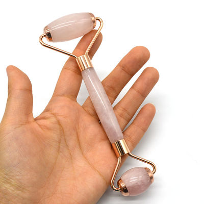 Gezondheid en schoonheid Roze kwarts Jade Guasha Massage Roller Anti Wrinkle Jade Roller Gua Sha voor een verbeterde huidverzorgingsroutine