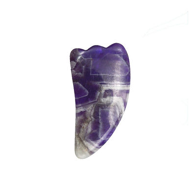 9.5*5.5cm Natuursteen Gua Sha Gereedschap Roos kwarts/Amethist/Witte Jade Massage Gereedschap voor lichaamsmassage