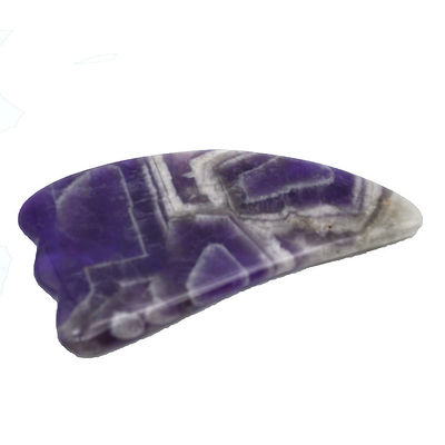 9.5*5.5cm Natuursteen Gua Sha Gereedschap Roos kwarts/Amethist/Witte Jade Massage Gereedschap voor lichaamsmassage
