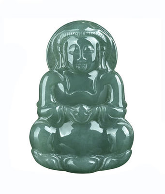 Natuurlijke Jade Guanyin Hanger Groen Smaragd Jadeit Charms Halsketting Amulet Voor Vrouwen Mannelijke sieraden Elegante en stijlvolle
