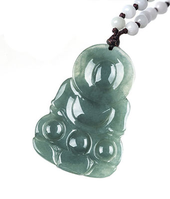 Natuurlijke Jade Guanyin Hanger Groen Smaragd Jadeit Charms Halsketting Amulet Voor Vrouwen Mannelijke sieraden Elegante en stijlvolle