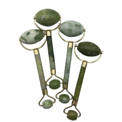 Massage Jade Gua Sha ijsroller voor het gezicht Natuursteen Xiuyan Jade Guasha Roller