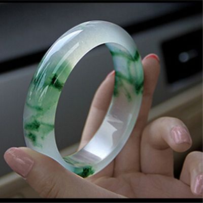 OEM/ODM Acceptabel Juwelen Decoratie Natuurlijke Jade IJs Jade Armband Smaragd Groen Vrouwen Jade Kristalsteen Armband
