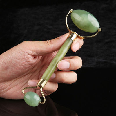 Massage Jade Gua Sha ijsroller voor het gezicht Natuursteen Xiuyan Jade Guasha Roller