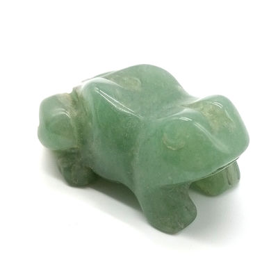 Techniek Handgesneden Groene Aventurine Kikkers Healing Stone Figuur 1.5 Inches voor kamer decoratie en Healing Crystal Display