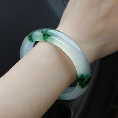 OEM/ODM Acceptabel Juwelen Decoratie Natuurlijke Jade IJs Jade Armband Smaragd Groen Vrouwen Jade Kristalsteen Armband