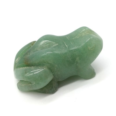 Techniek Handgesneden Groene Aventurine Kikkers Healing Stone Figuur 1.5 Inches voor kamer decoratie en Healing Crystal Display