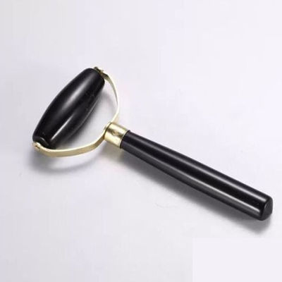 Gezichtsmassage Black Bian Stone Gua Sha Jade Face Guasha Roller voor natuurlijke gezichtsverjongingstherapie