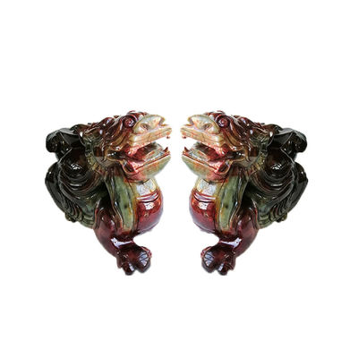 40cm natuurlijke jade gesneden draak schildpad beeld Fine Feng Shui stijl voor decoratie