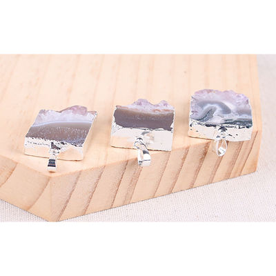 Feng Shui natuurlijke druis kwarts agaat amethist ketting met vergulde hanger en kristallen stenen