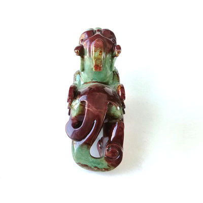 Feng Shui stijl natuurlijke jade beeldhouwwerk Pixiu perfect voor het versieren van uw huis