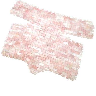 Home Oefening SPA Roze Natuurlijke Mask Jade Neck Borstdek Rose Quartz Jade Koeling Slaap Massage Therapie Voor Schoonheid