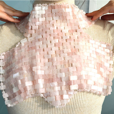Home Oefening SPA Roze Natuurlijke Mask Jade Neck Borstdek Rose Quartz Jade Koeling Slaap Massage Therapie Voor Schoonheid