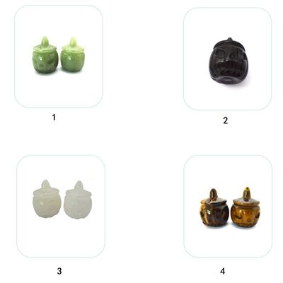 Graveringstechniek Natuurkristal Halve edelsteen gesneden pompoen Perfect gesneden voor Halloween-versiering