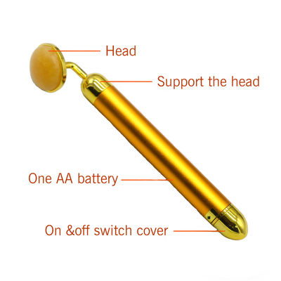 6000 keer/min Massage Frequentie 24K Gold Gezicht Beauty Bar Gezicht en Oog Beauty Magic Wand Gezicht Massager met functie