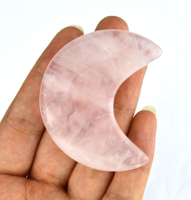 2024 Rozenkwarts Mini Gua Sha Steen Crescent Shape Guasha steen Antieke imitatie stijl Behoorlijk voor gezichtsmassage