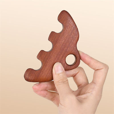 11.7*5.8cm Houten hoofdhuidverzorgingsmassage kam lichaam acupoint drukmassage gereedschap meridian dredging gua sha massage borstel
