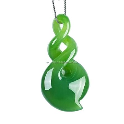 Crystal Stones Groen HETIAN Nefriet gesneden halsketting Jade juwelen van geliefden PORTABLE Design 100% natuurlijke charme hanger voor mannen