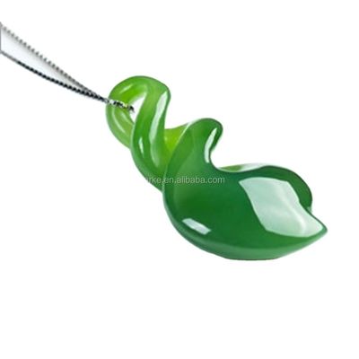 Crystal Stones Groen HETIAN Nefriet gesneden halsketting Jade juwelen van geliefden PORTABLE Design 100% natuurlijke charme hanger voor mannen