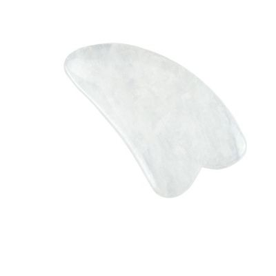 2024 Horn Shape Clear Quartz Gua Sha Scraping Massage Board De must-have body massage apparatuur voor gezondheid welzijn
