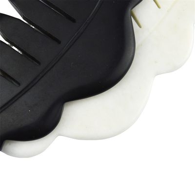 Gepersonaliseerd logo beschikbaard en 2024 Chinese natuurlijke witte Jade Gua Sha Schrapen Kam Guasha Steen Hoofd Spa Massager Schrapen