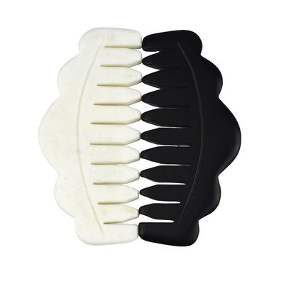 Gepersonaliseerd logo beschikbaard en 2024 Chinese natuurlijke witte Jade Gua Sha Schrapen Kam Guasha Steen Hoofd Spa Massager Schrapen