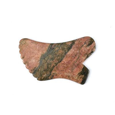 Handmatige massager natuurlijke rhodoniet jaspis steen gua sha schraapplank guasha gezichts schoonheid lichaamsmassage gereedschap huidverzorging ontspannen