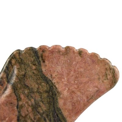 Handmatige massager natuurlijke rhodoniet jaspis steen gua sha schraapplank guasha gezichts schoonheid lichaamsmassage gereedschap huidverzorging ontspannen