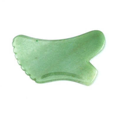Lichaamsmassage voor huidverzorging Natuurlijke groene Aventurine Jade Gua Sha Custom Logo Guasha Gezichtsschone hulpmiddel voor het verminderen van rimpels