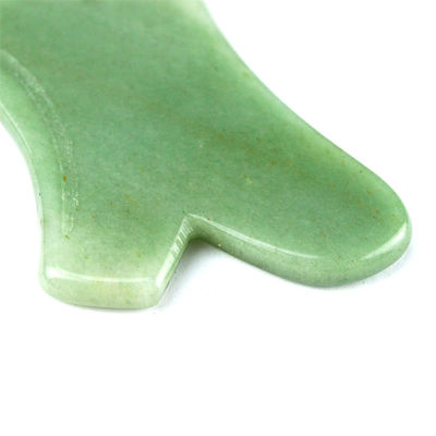 Lichaamsmassage voor huidverzorging Natuurlijke groene Aventurine Jade Gua Sha Custom Logo Guasha Gezichtsschone hulpmiddel voor het verminderen van rimpels