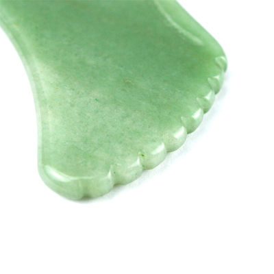Lichaamsmassage voor huidverzorging Natuurlijke groene Aventurine Jade Gua Sha Custom Logo Guasha Gezichtsschone hulpmiddel voor het verminderen van rimpels