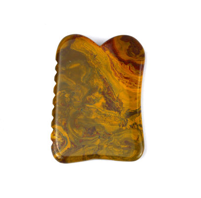 Massageur Custom Logo Mookaite Body Massage Tools For Beauty Guasha Stone Scrapping voor gezichtslifting en lymfe drainage