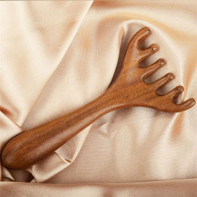 Ontgrendel uw schoonheid herten geitels vorm hoofdhuid meridian massager hoofd gua sha massage kam voor gezicht en lichaam ontspanning