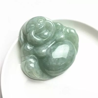Art Collectible High Class Jade Buddha Carved Jadeite Buddha Hanger voor halsketting thema