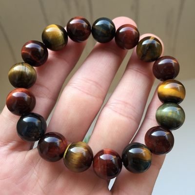 Natuurlijke Tiger Eye Stone Armband Kleurrijke exotische mode accessoire voor mannelijke en vrouwelijke liefhebbers